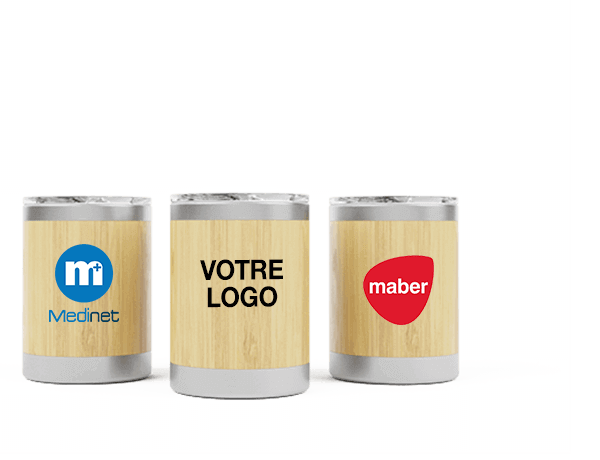 Crew Bamboo - Mugs de voyage personnalisés en bambou